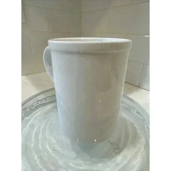 Pottery Barn Christmas Reindeer Mug Cup Hip Dancer Holiday Santa - Picture 5 of 10